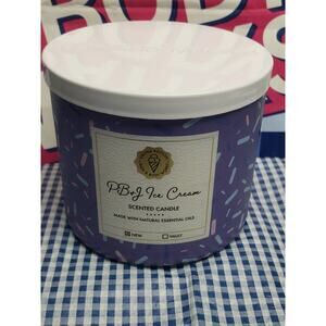 BBW PB&J Ice Cream Large 3 Wick Candle Home Fragrance Decor
